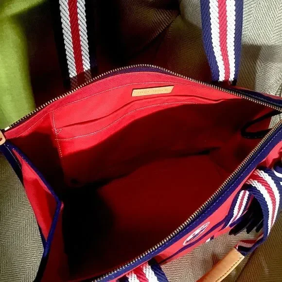 TORY BURCH CANVAS TOTE BAG - Picture 8 of 13